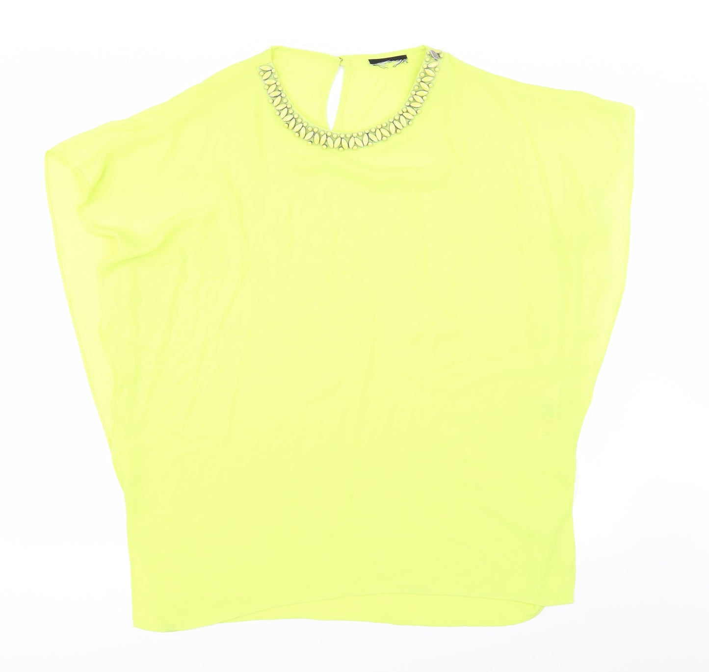 Preworn Womens Green   Basic Blouse Size M