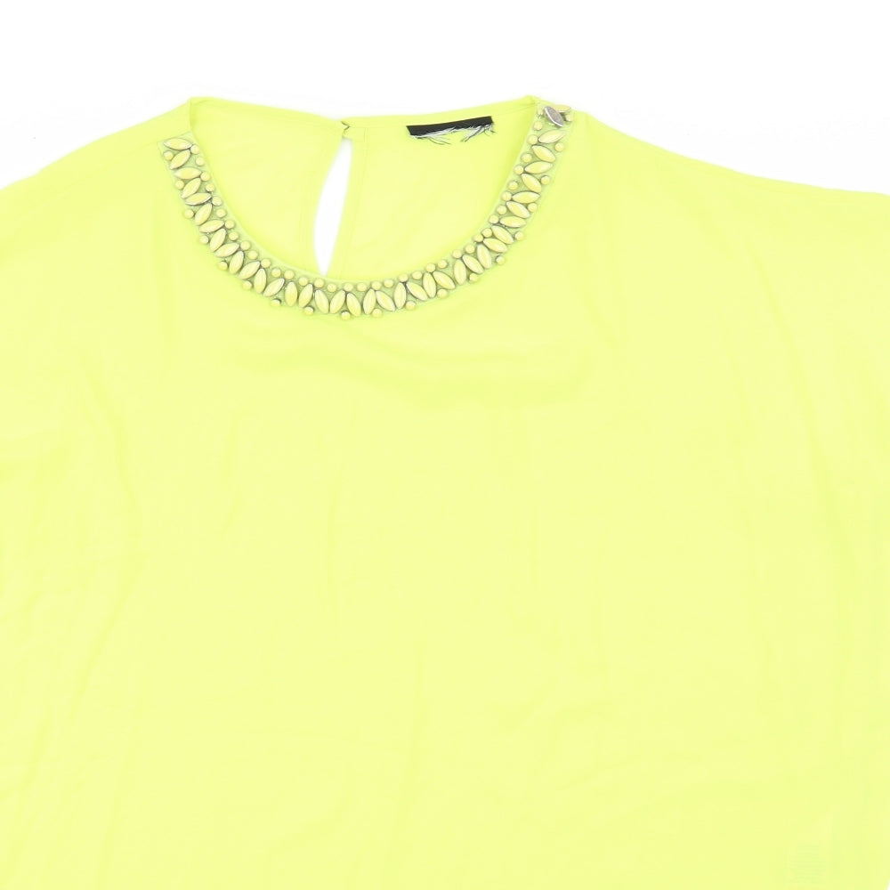 Preworn Womens Green   Basic Blouse Size M