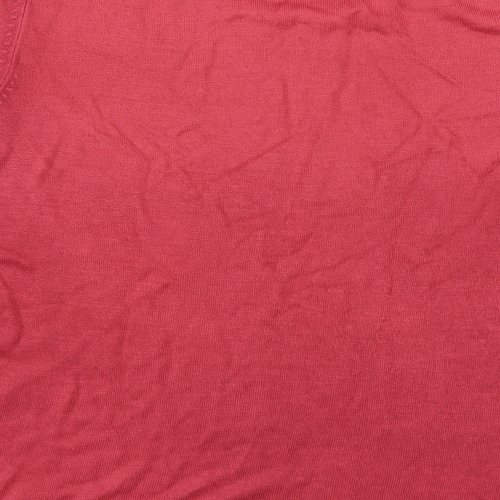 BHS Womens Red  Knit Pullover Jumper Size 14