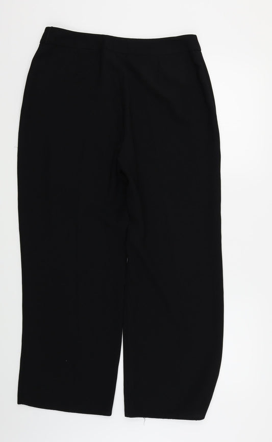 BHS Womens Black   Trousers  Size 12 L26 in