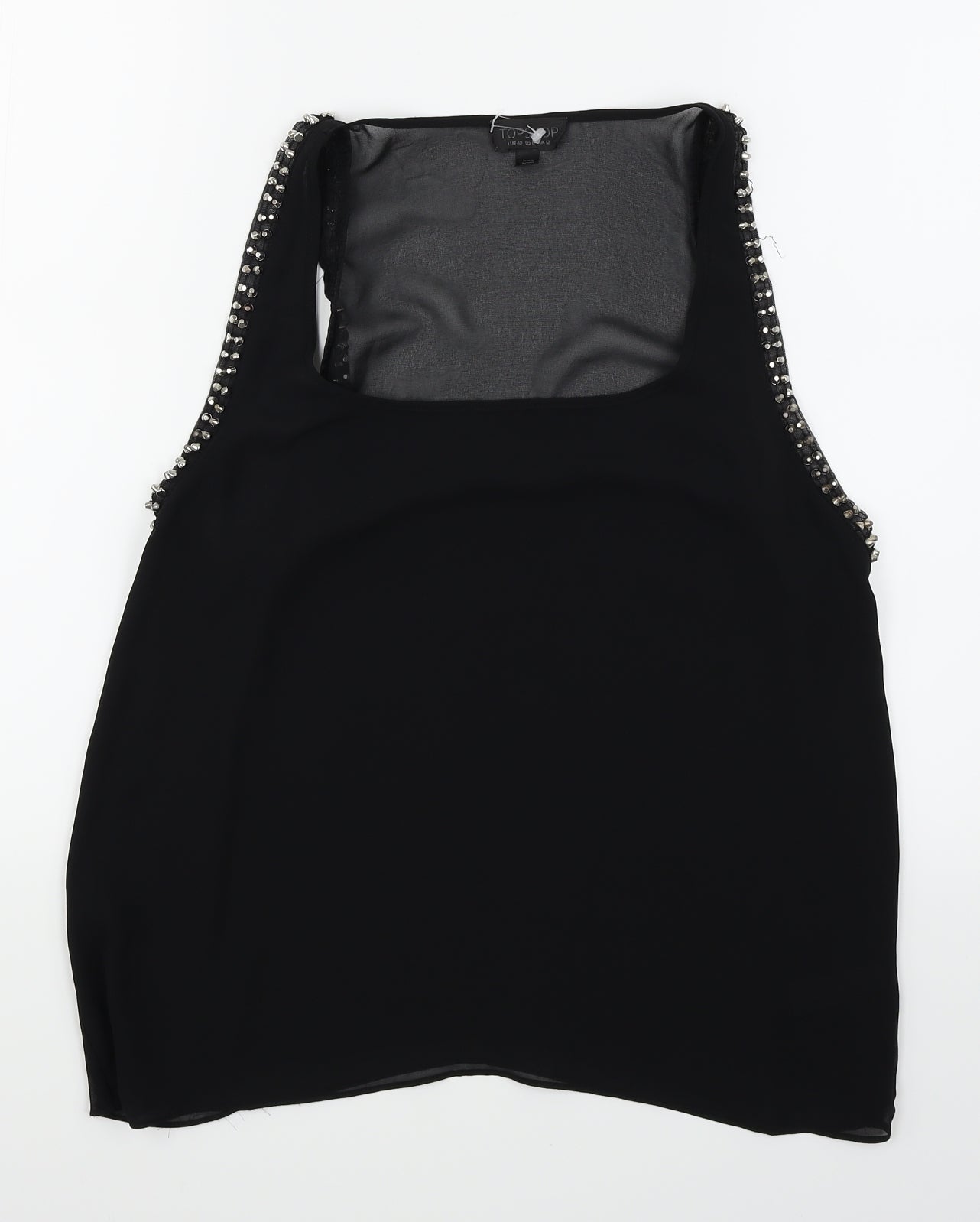 Topshop Womens Black   Basic T-Shirt Size 12