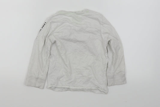 Blue Zoo Boys White   Basic T-Shirt Size 4-5 Years