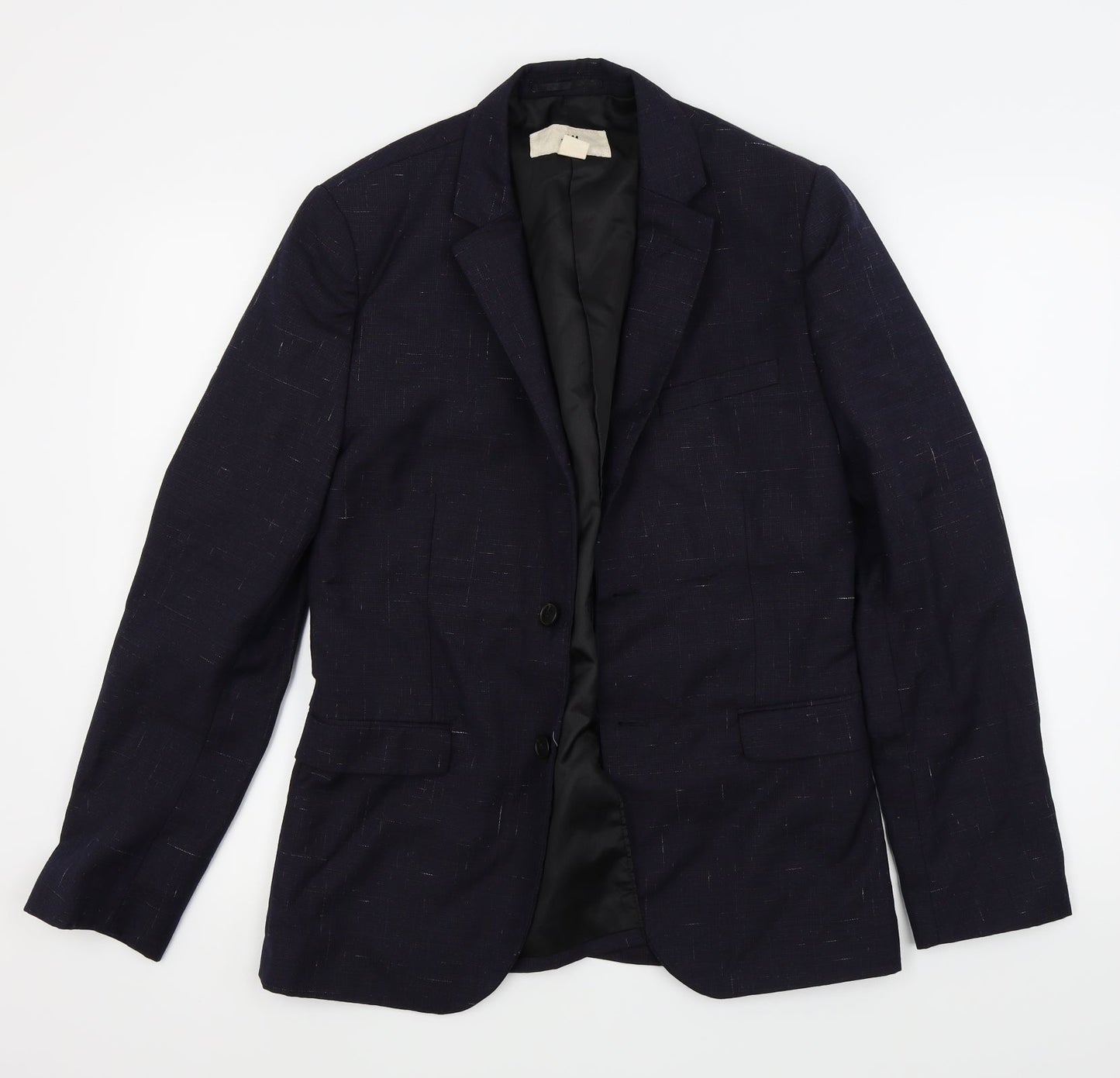 H&M Mens Blue   Jacket Suit Jacket Size 38
