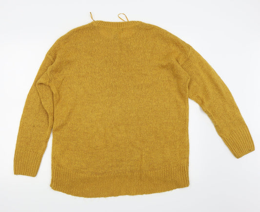 New Look Womens Yellow   Pullover Jumper Size M