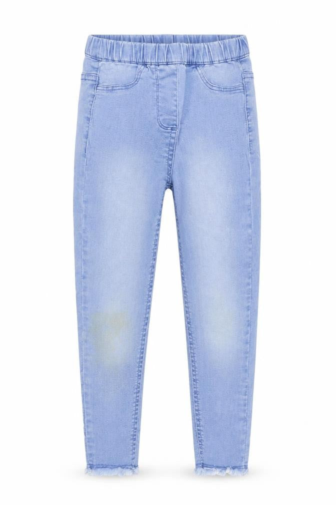 Front view of The Rosie girls’ blue tapered jeans, size 6, years