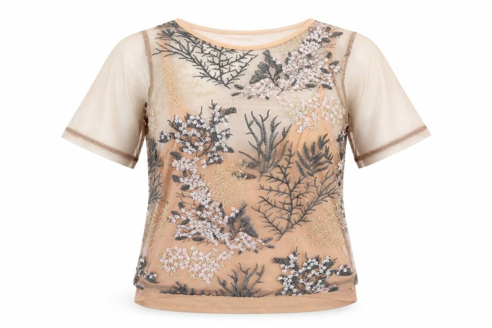 Front view of New Look women’s pink floral camisole blouse, size UK 10