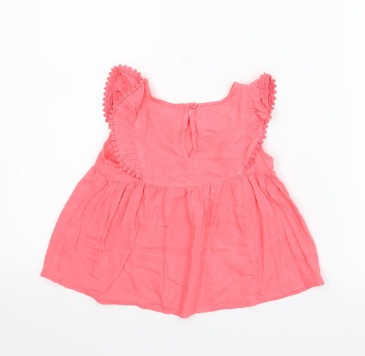 Primark Girls Pink   Basic Blouse Size 5-6 Years