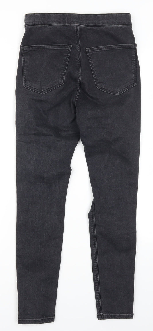 Topshop Womens Grey  Denim Skinny Jeans Size 28 in L27 in