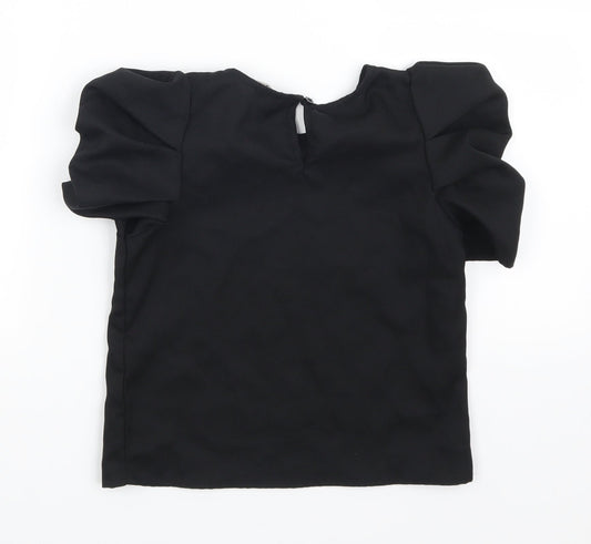 SheIn Girls Black   Basic T-Shirt Size 8 Years