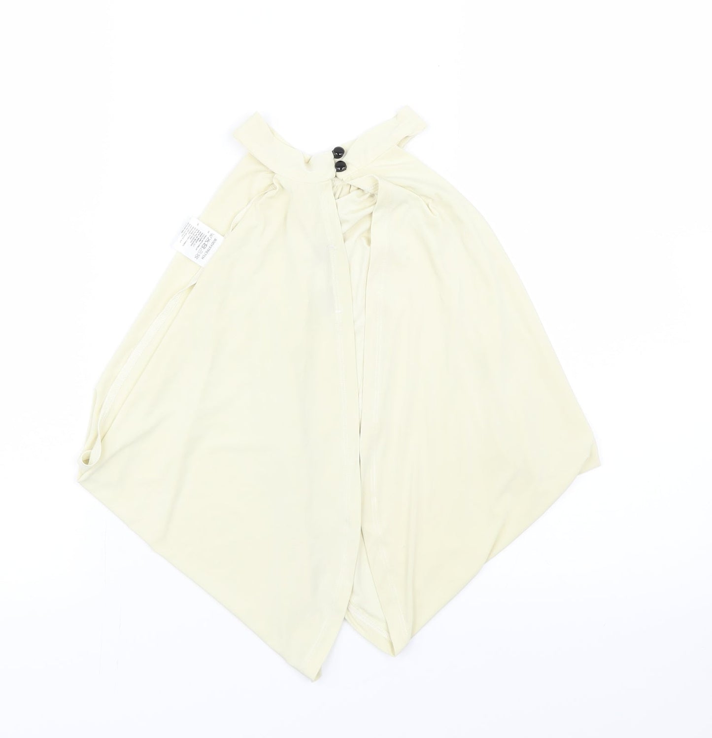 Edge Street Womens Yellow   Wrap T-Shirt Size 10  - Cropped