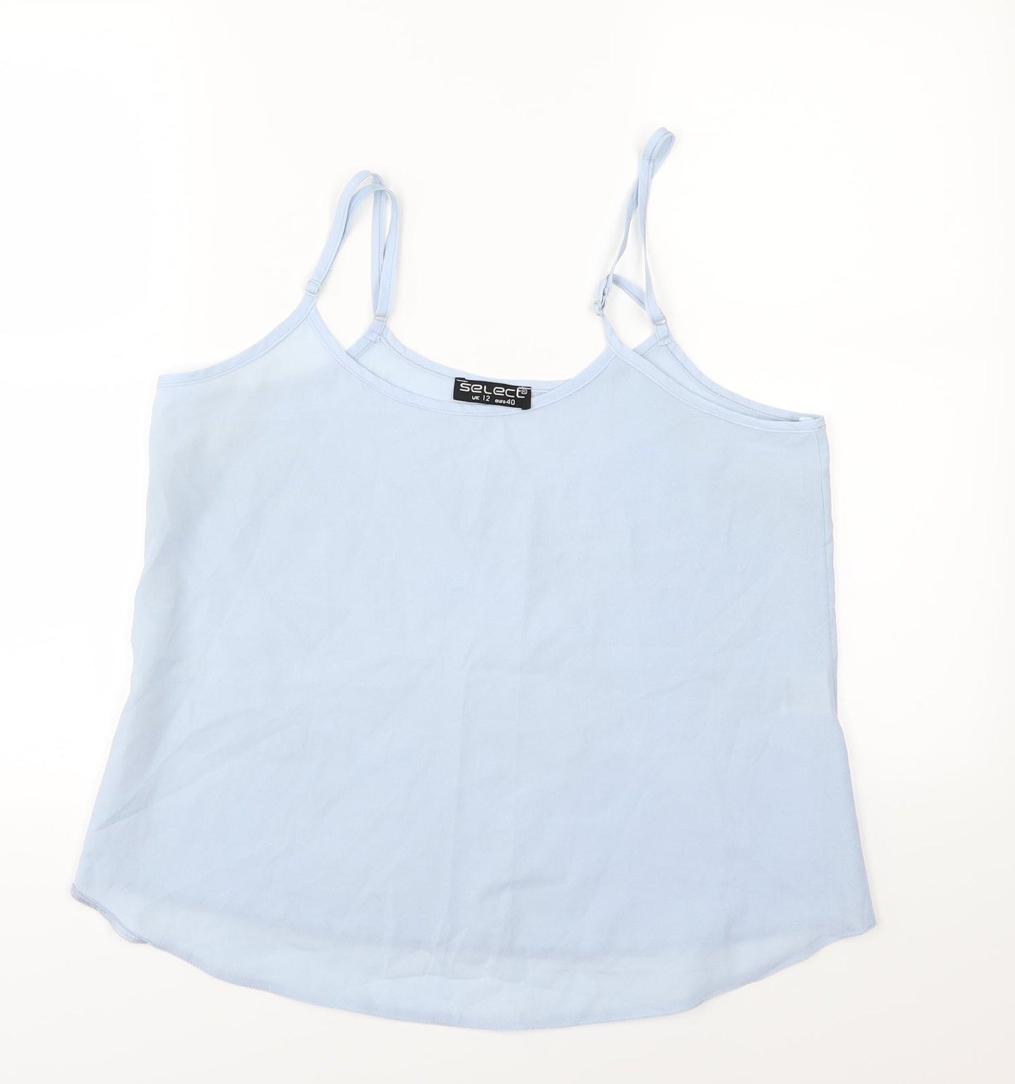 Select Womens Blue  Chiffon Camisole Blouse Size 12