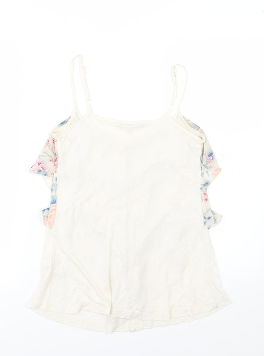 Red Herring Womens Multicoloured Floral Jersey Basic Tank Size 10