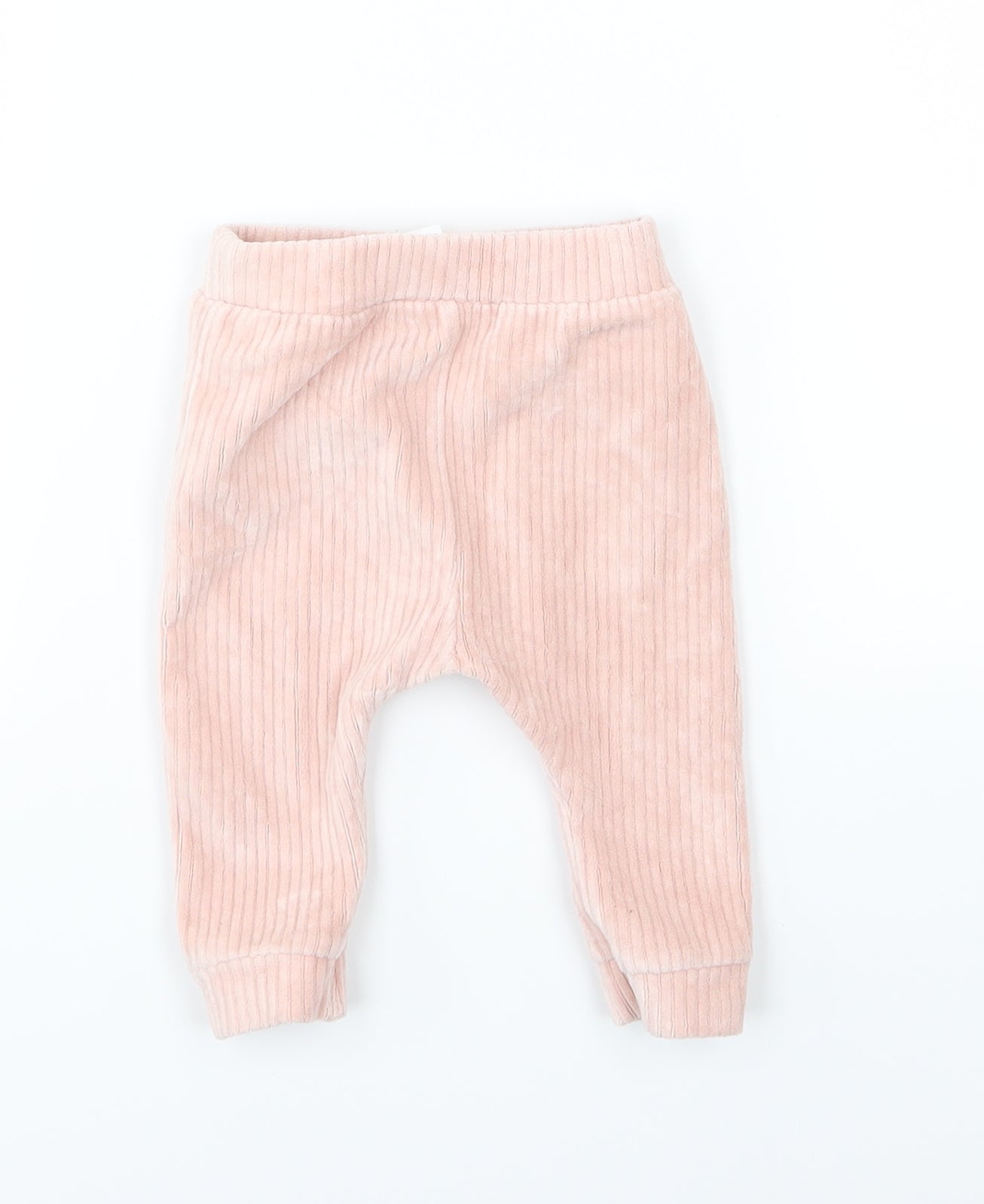 George Girls Pink  Corduroy Jogger Trousers Size 3-6 Months
