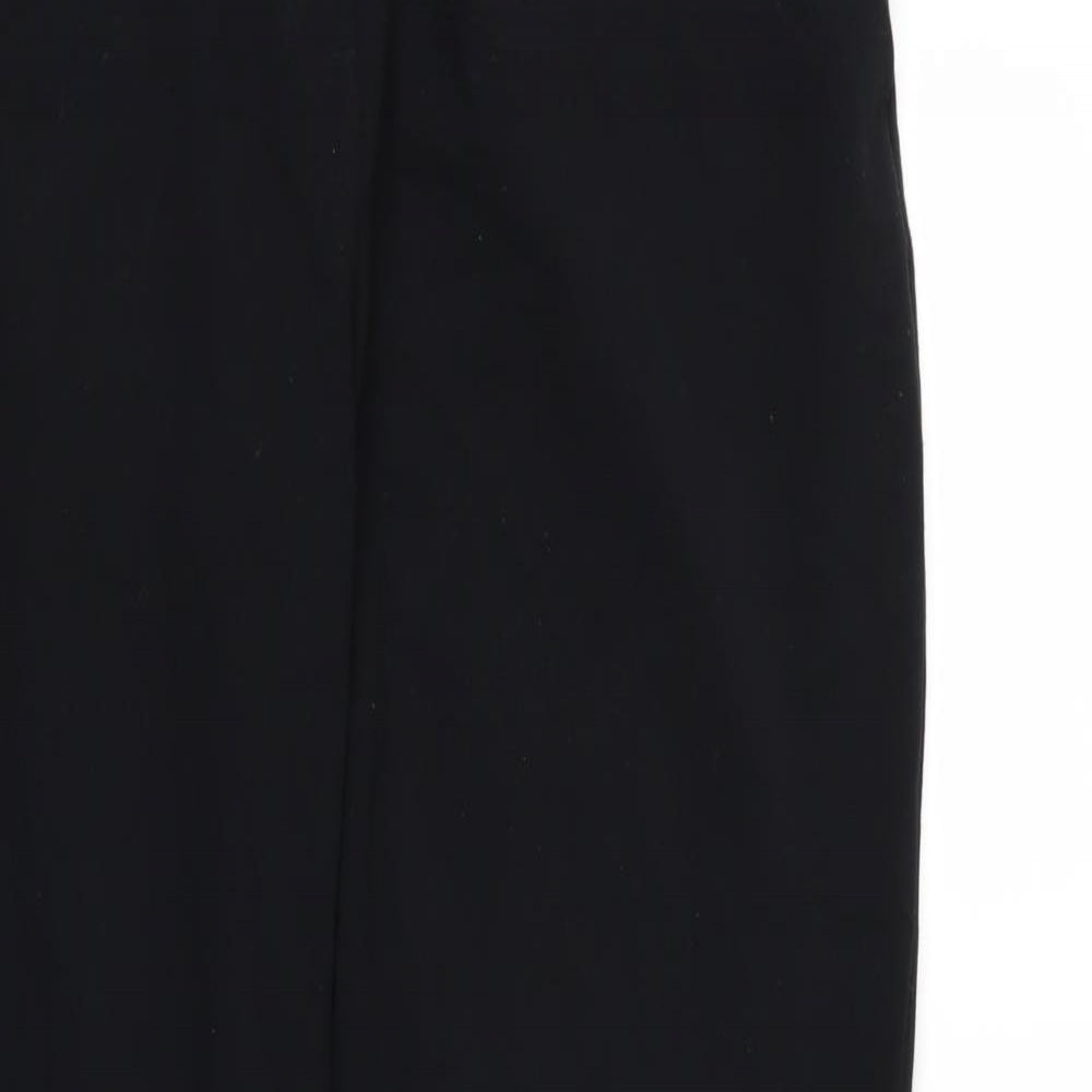 Marks and Spencer Womens Black  Rayon Trousers  Size 36 in L30 in