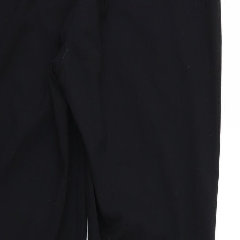 Marks and Spencer Womens Black  Rayon Trousers  Size 36 in L30 in