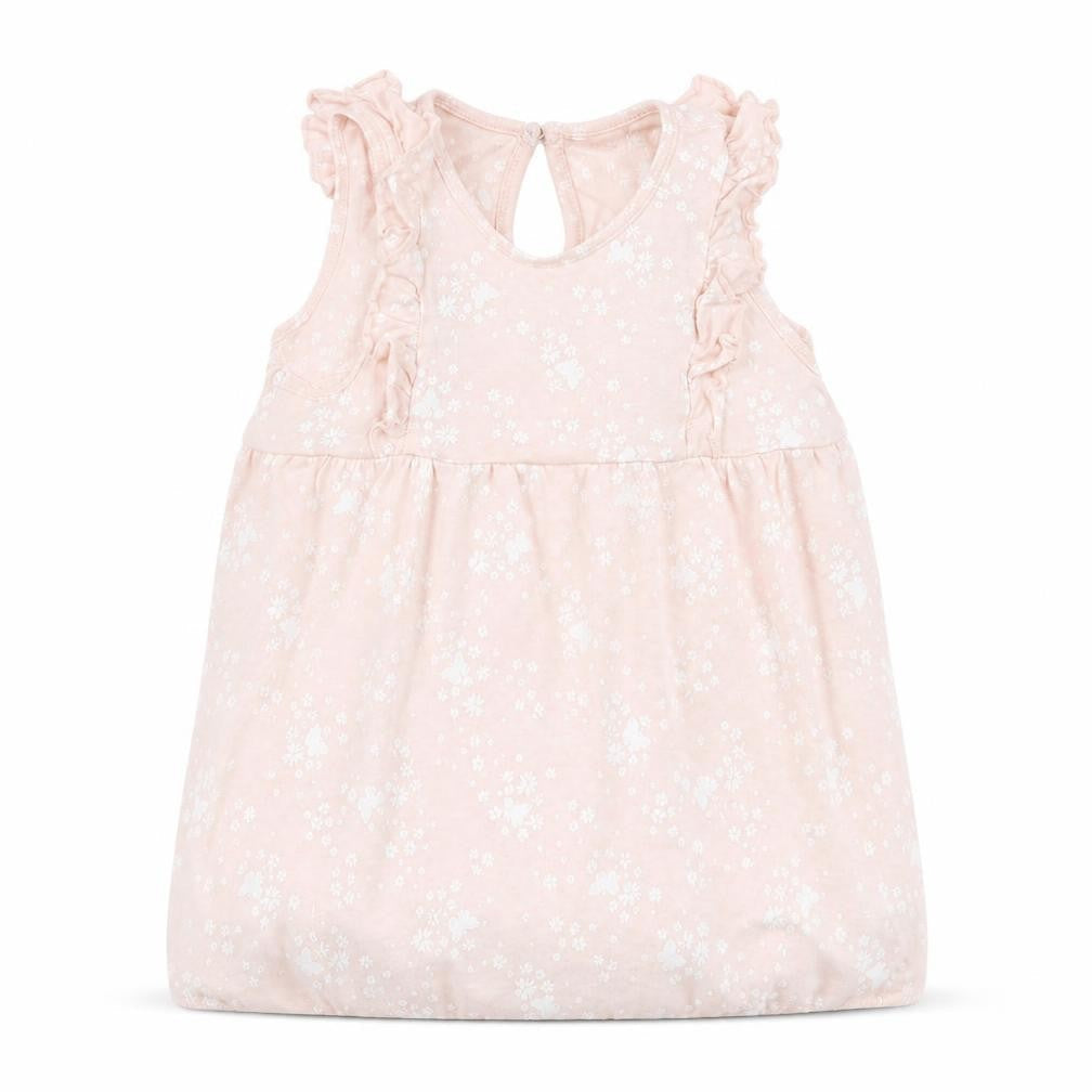 H&M Girls Pink Floral Jersey Basic Tank Size 12-18 Months