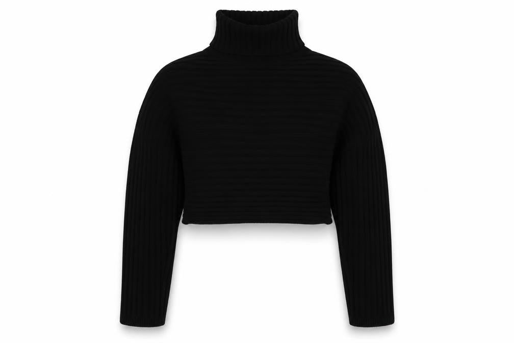 Front view of New Look women’s black jumper, size M