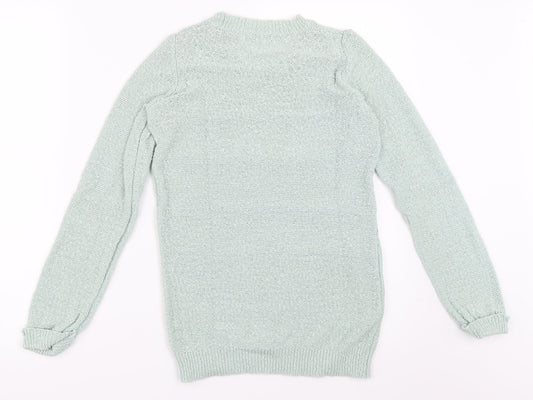 Bershka Womens Green   Pullover Jumper Size S