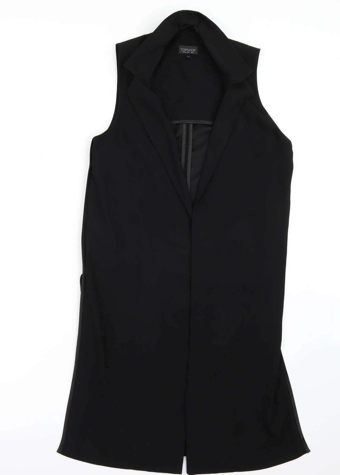 Topshop Womens Black   Gilet Blazer Size 6