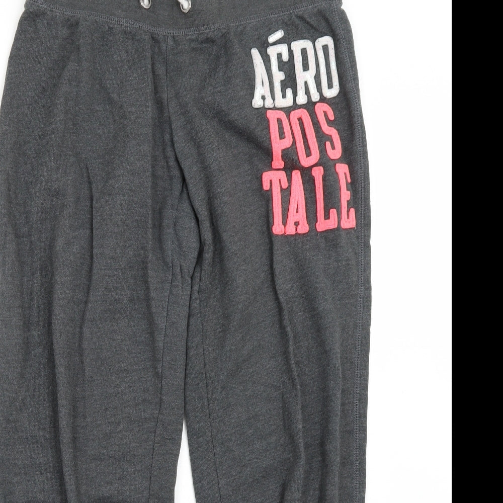 Aeropostale Womens Grey   Sweatpants Trousers Size L L28 in