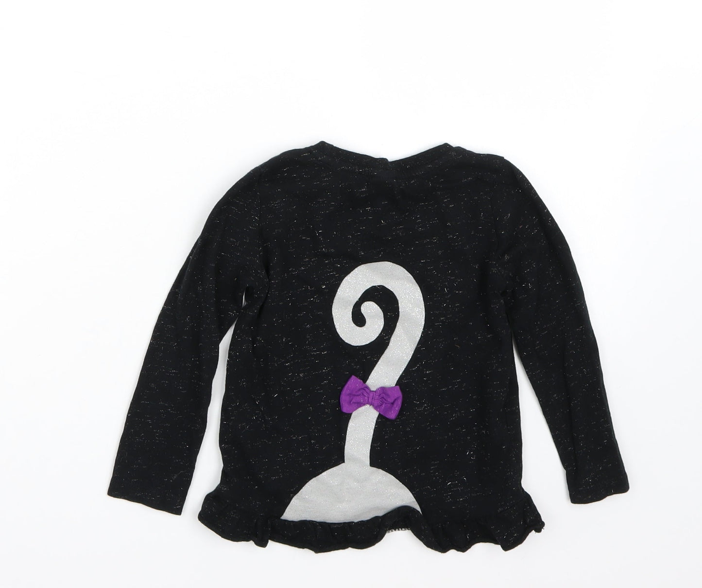TU Girls Black   Basic T-Shirt Size 12-18 Months