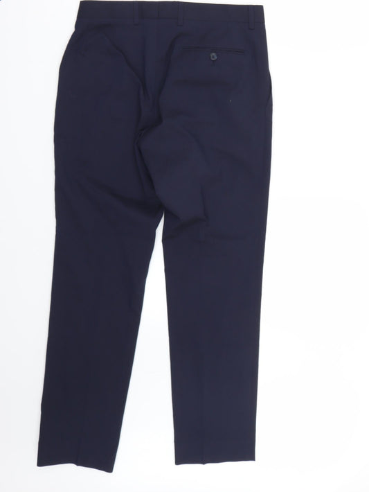 Marks and Spencer Womens Blue   Trousers  Size 30 L29 in