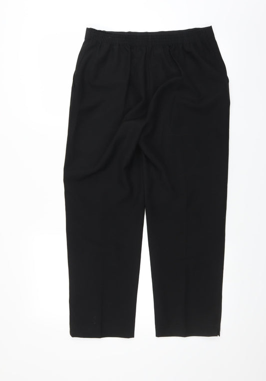 Preworn Womens Black   Trousers  Size 14 L24 in