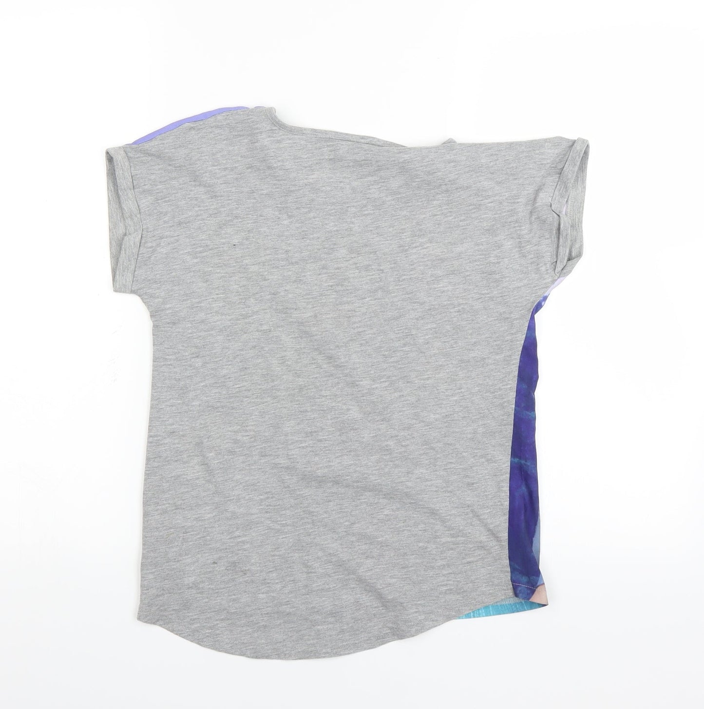 George Girls Grey   Basic T-Shirt Size 10-11 Years  - Disney Frozen