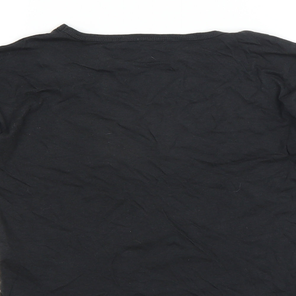 NEXT Girls Black   Basic T-Shirt Size 8 Years  - YEAH RIGHT