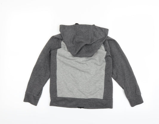 Matalan Boys Grey   Full Zip Hoodie Size 7 Years