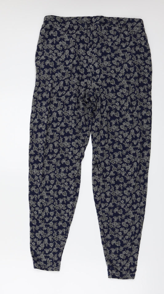 Hareem  Womens Blue Floral   Leggings Size 10 L24 in