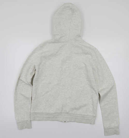 H&M Womens White   Full Zip Hoodie Size M