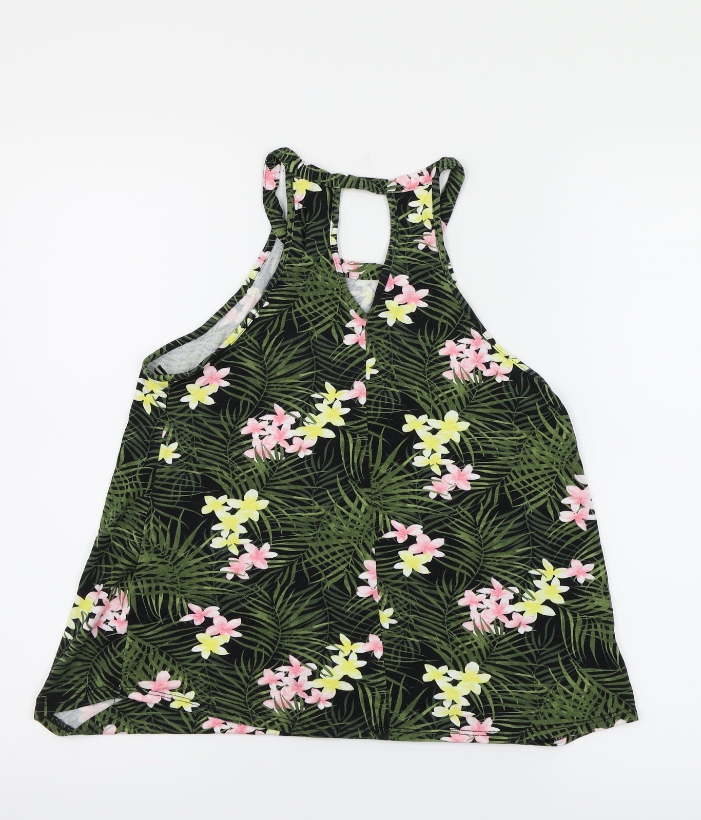 Dorothy Perkins Womens Green Floral  Basic Blouse Size 10