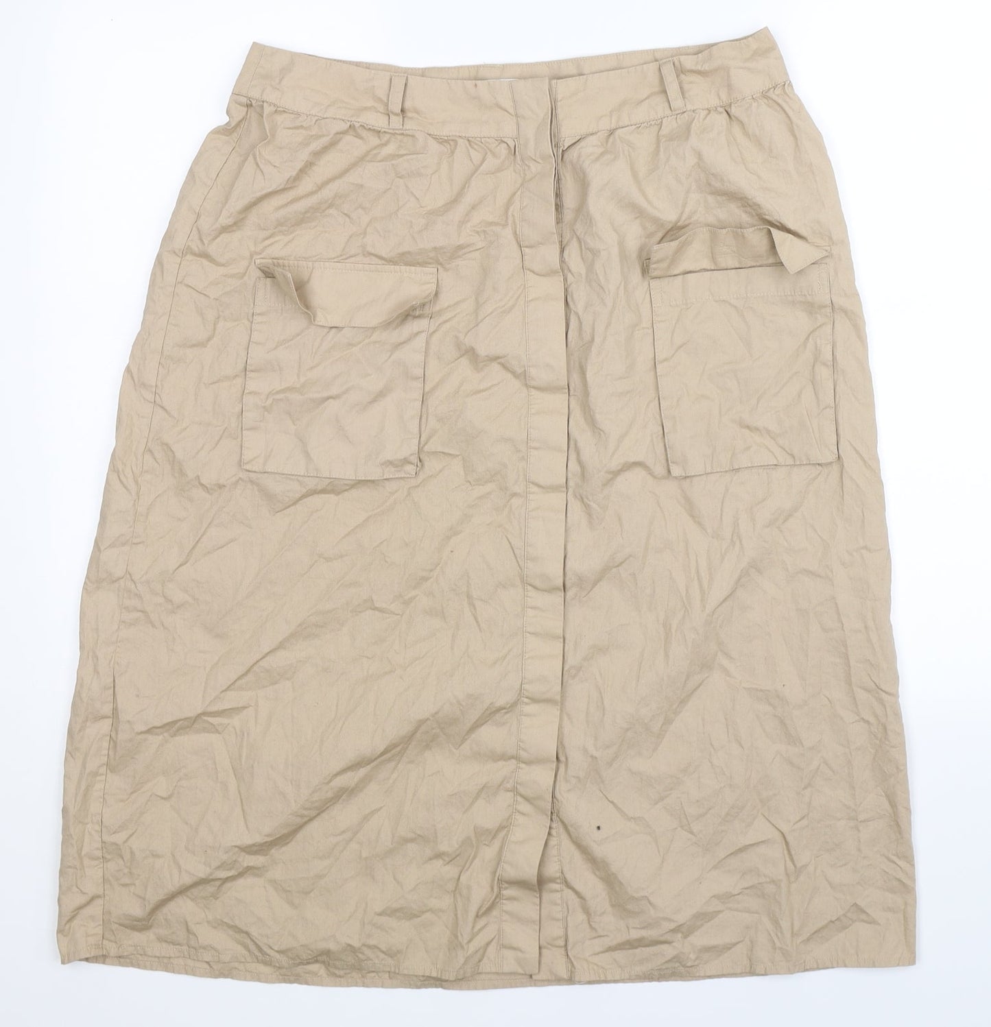 VILA Womens Beige   Straight & Pencil Skirt Size 32 in