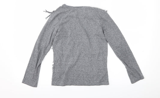 NEXT Girls Grey   Basic T-Shirt Size 9 Years
