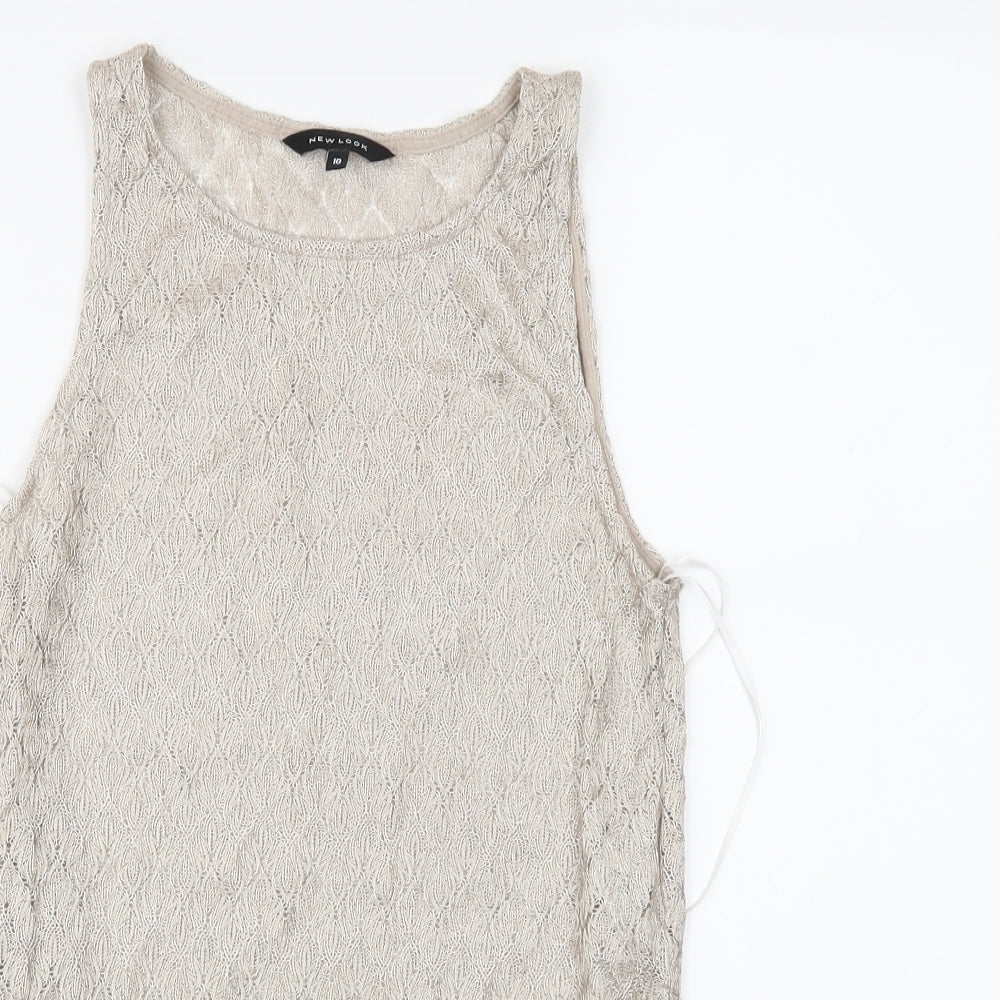 New Look Womens Ivory   Slip Dress  Size 10