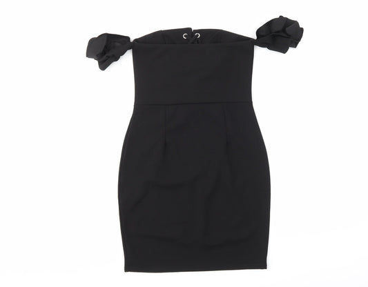 I SAW IT FIRST Womens Black   A-Line  Size 8