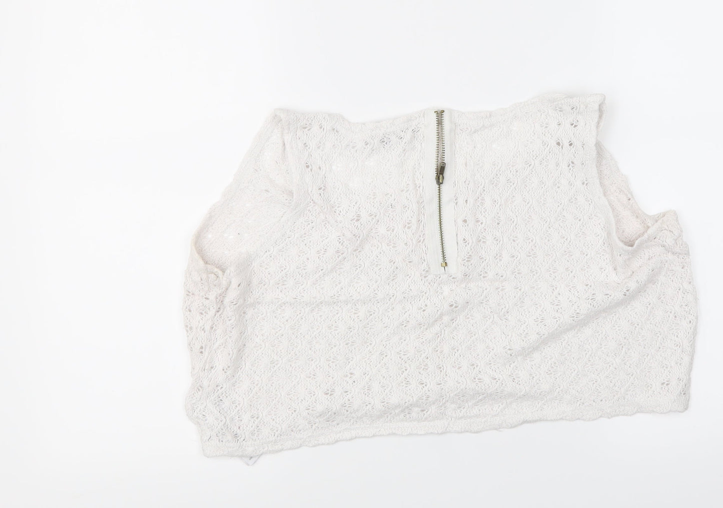 New Look Womens White   Cropped Tank Size 16
