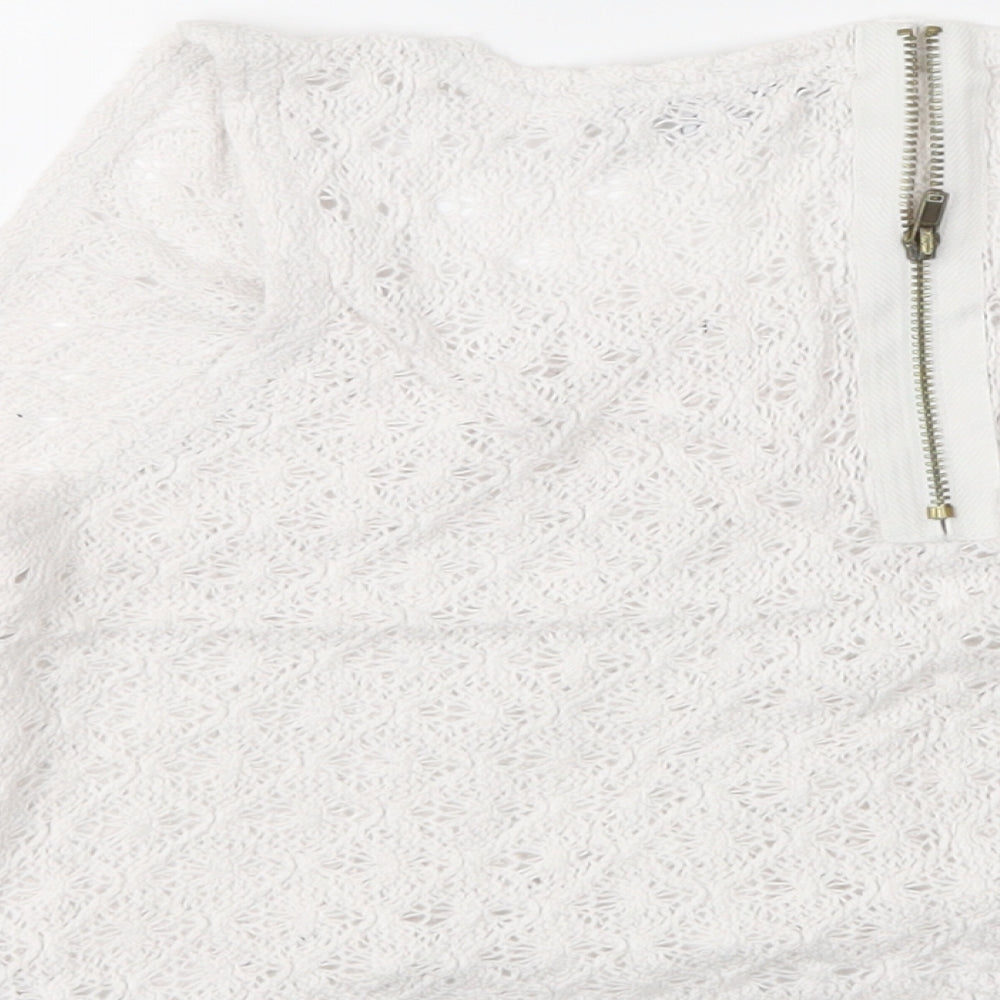 New Look Womens White   Cropped Tank Size 16