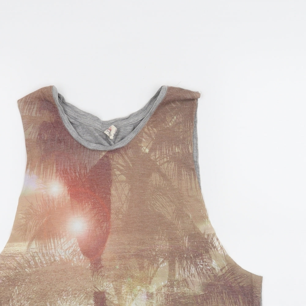 Diverse Womens Beige   Basic Tank Size XS