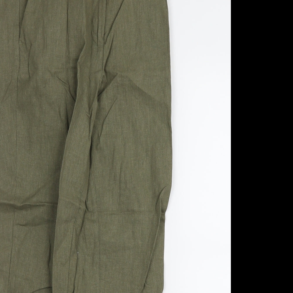 H&M Womens Green   Trousers  Size 6