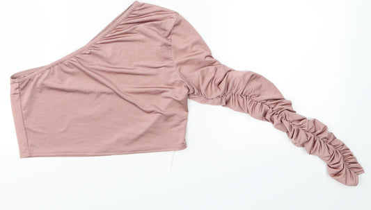Femme Luxe Womens Pink   Basic Blouse Size 10