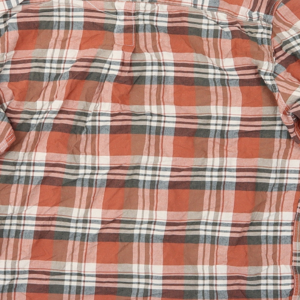 Debenhams Mens Red Plaid   Button-Up Size L
