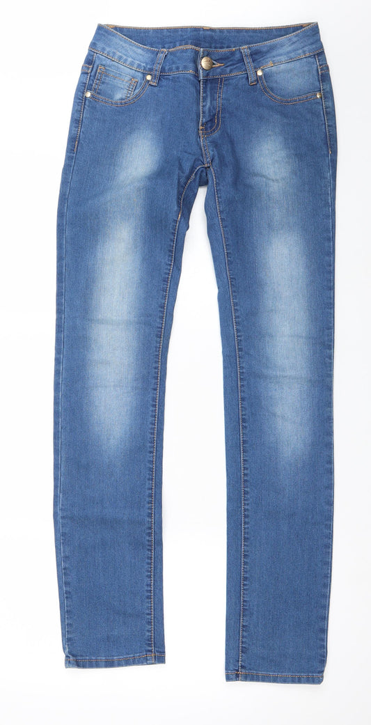 Mileno Womens Blue   Straight Jeans Size M L32 in