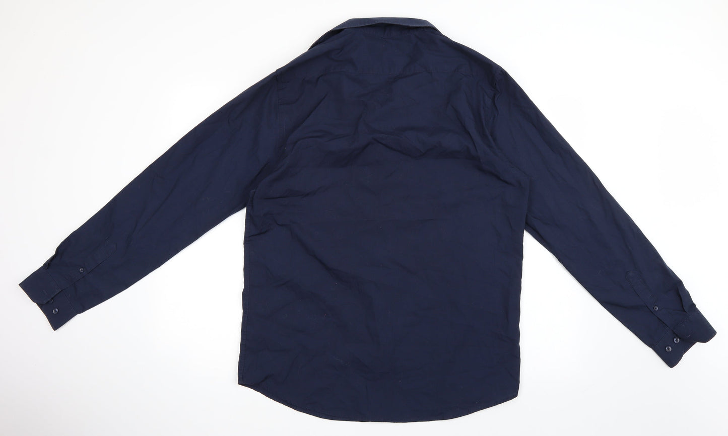 Primark Mens Blue    Button-Up Size 15.5