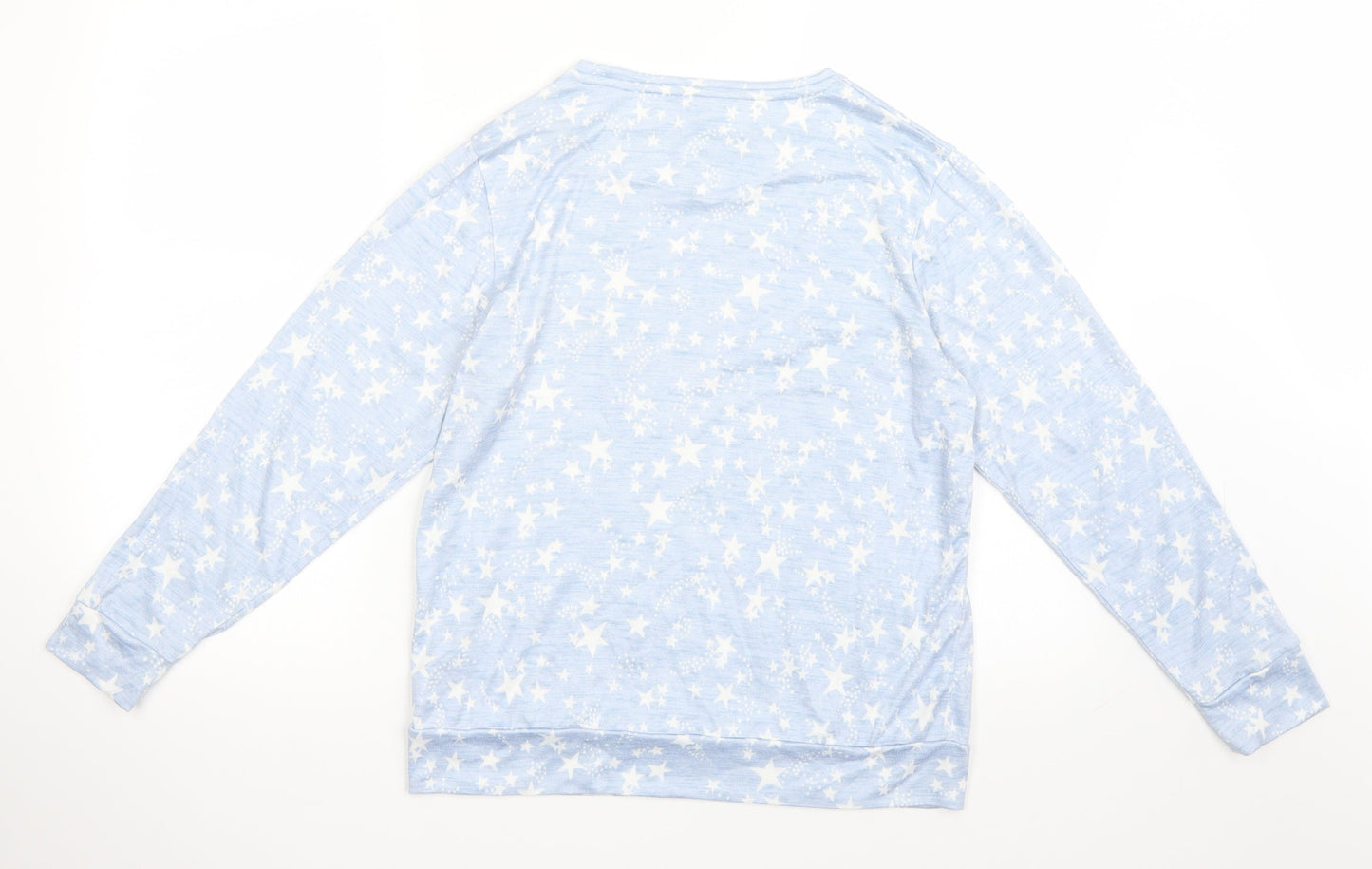 Matalan Womens Blue Polka Dot   Pyjama Top Size S