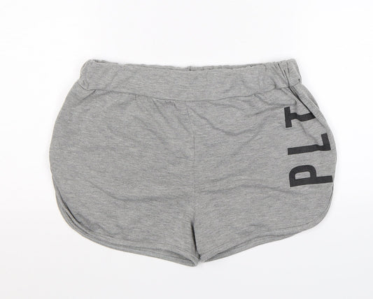Pretty Little Thing  Womens Grey  Jersey Sweat Shorts Size 12 - PLT