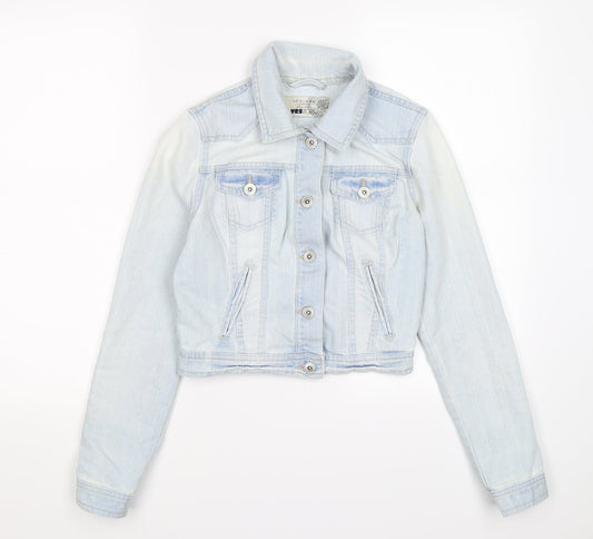 New Look Womens Blue  Denim Jacket  Size 8