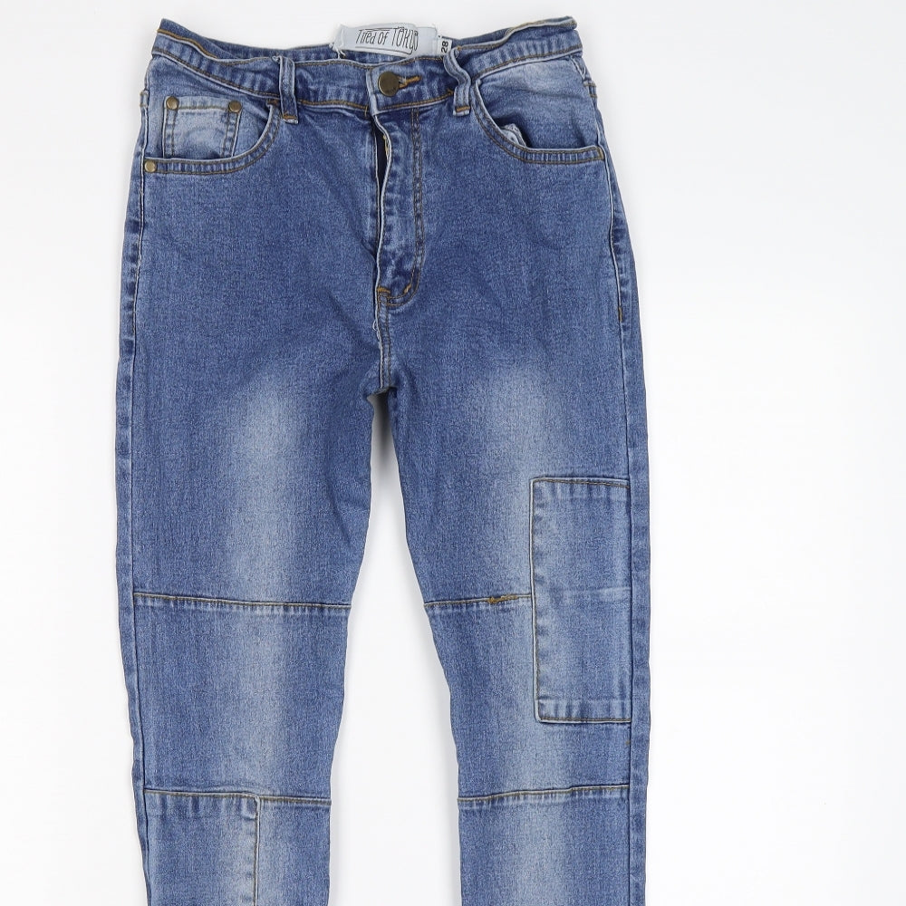 tired of tokyo Womens Blue  Denim Skinny Jeans Size S L27 in