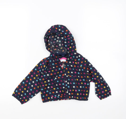 Gap Baby Blue Floral  Jacket Coat One Size